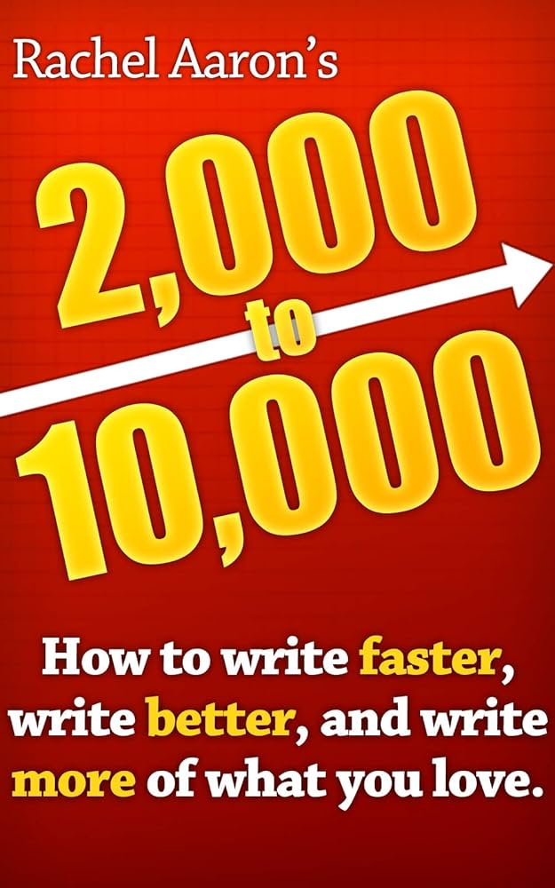 Cover of 2Kto 10K by Rachel Aaron - bright red with white and yellow text